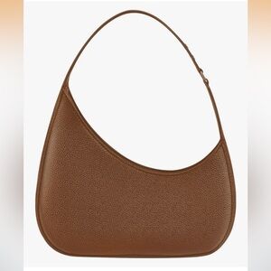 Elegant Brown Leather Shoulder Bag